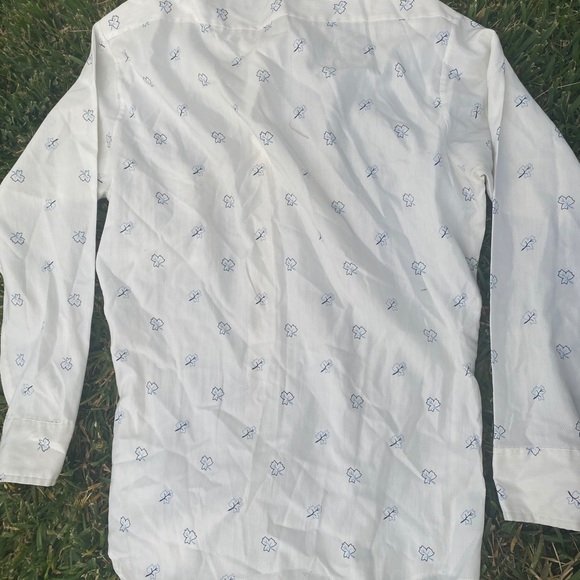 COPY LIGHT WEIGHT LONG SLEEVE EMBROIDERED BUTTON SHIRT - Picture 7 of 9